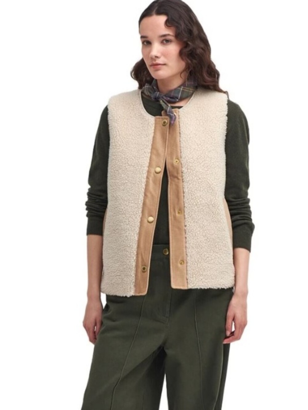 Barbour Dulsie High Pile Fleece Quilted Vest (8)